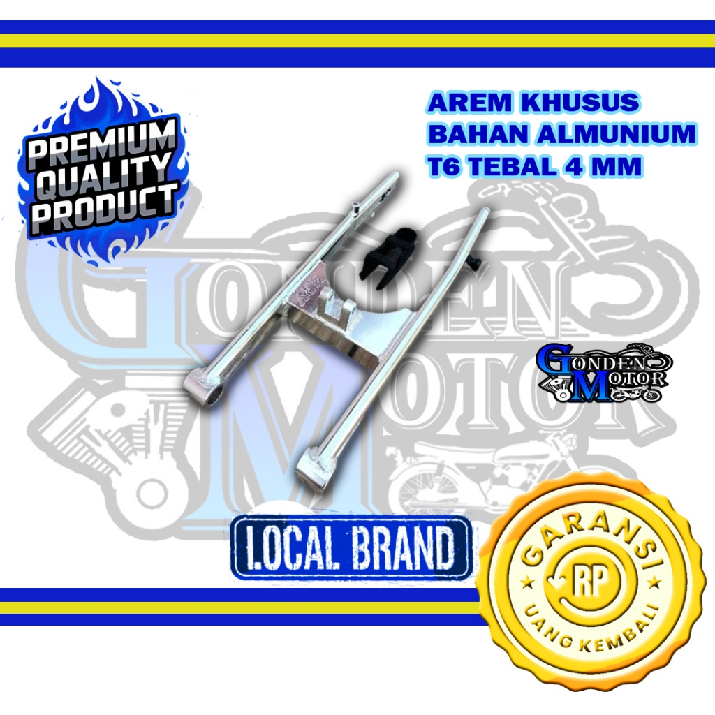 AREM ALMUNIUM FULL T6 ARM TIGER JUPITER MX CB BEGEL PANJANG