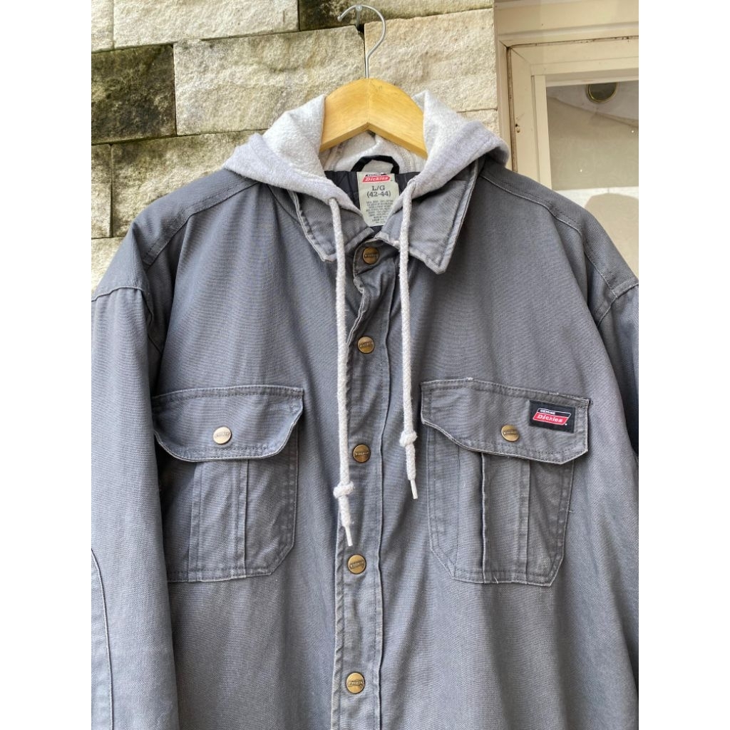 Workjaket Dickies with Hoodie/ Casual Vintage Streetwear Dickies canvas