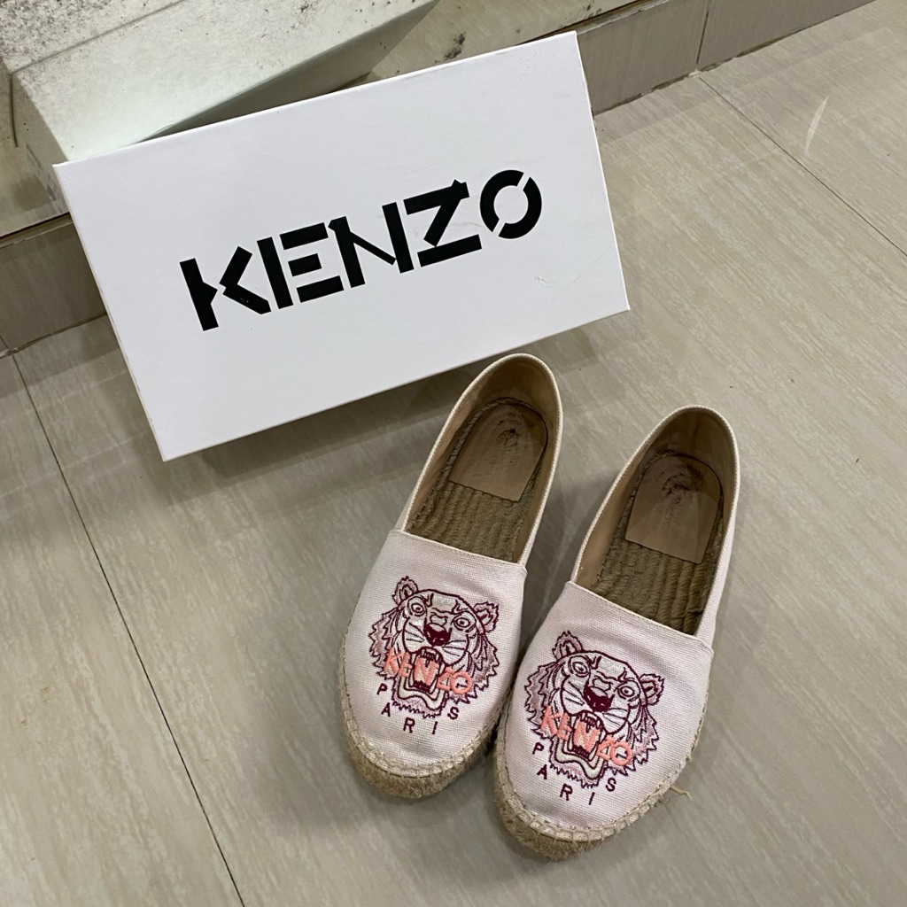PRELOVED KENZO ESPADRILLES Women Shoes Size 38 Minus Jahitan Lepas Sedikit