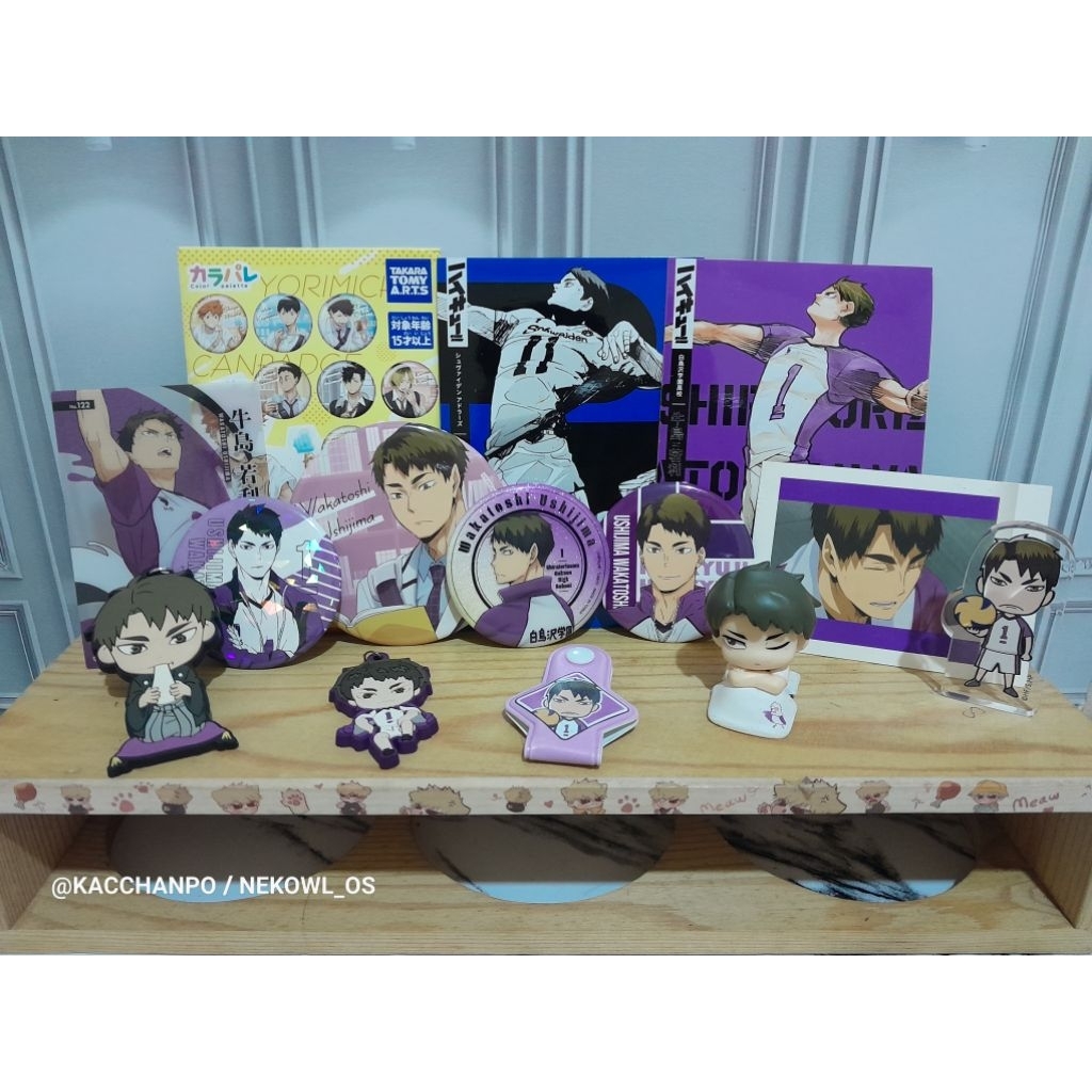 AAB Ushijima Wakatoshi Haikyu Official Merchandise Anime HQ Pin Can Badge Postcard Bromide Posca Cle