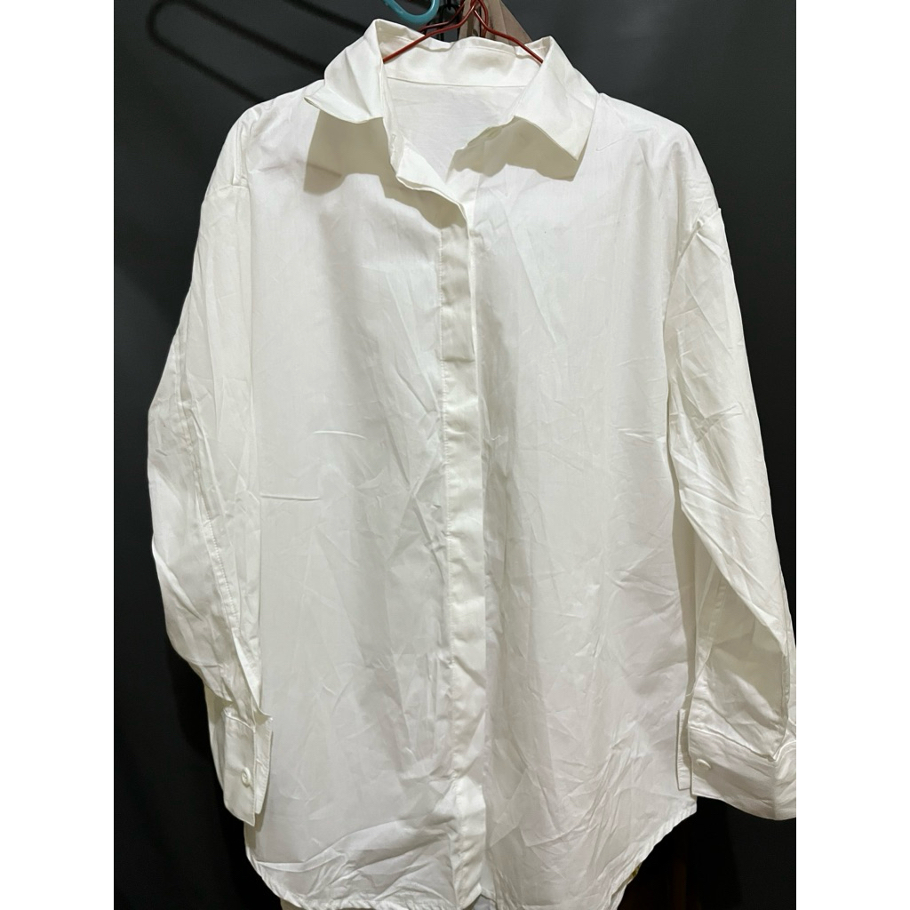 kemeja katun poplin wanita