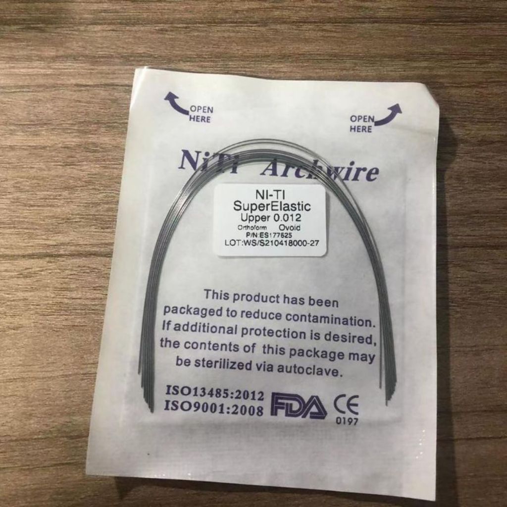 KAWAT NITI SET 10 PCS / KAWAT BEHEL / KAWAT GIGI / KAWAT BEHEL GIGI