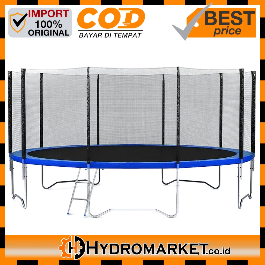 Trampoline Anak Dewasa Olahraga 16feet 4.9m / High Quality Trampolin Mainan Anak Dewasa Outdoor