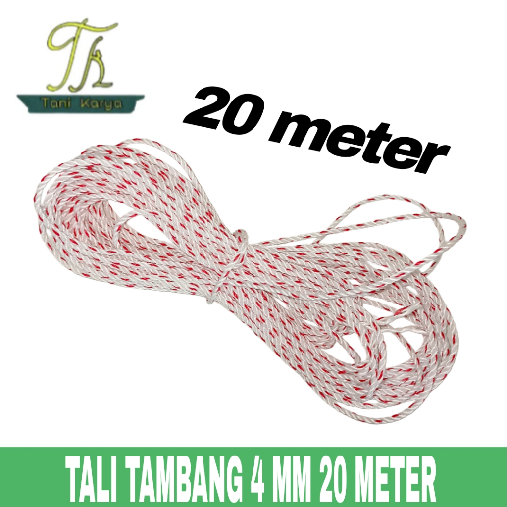 TALI TAMBANG 4 MM 20 METER / TALI NYLON