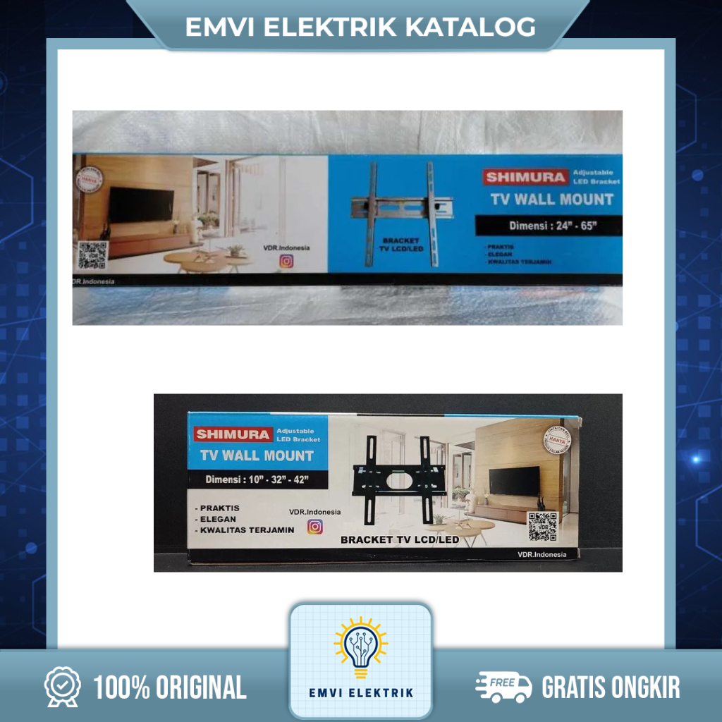 SHIMURA Bracket TV LED 14inc-65incH