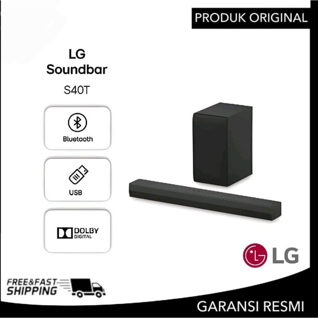LG SOUNDBAR S40T 2.1 Chanel Audio Speaker Bluetooth LG S40T