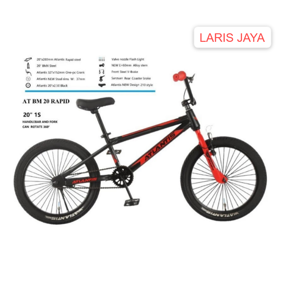 [ BONUS JALU ] Bmx 20 atlantis rapid rem torpedo sepeda anak bmx 20 inch rem torpedo ATLANTIS RAPID 