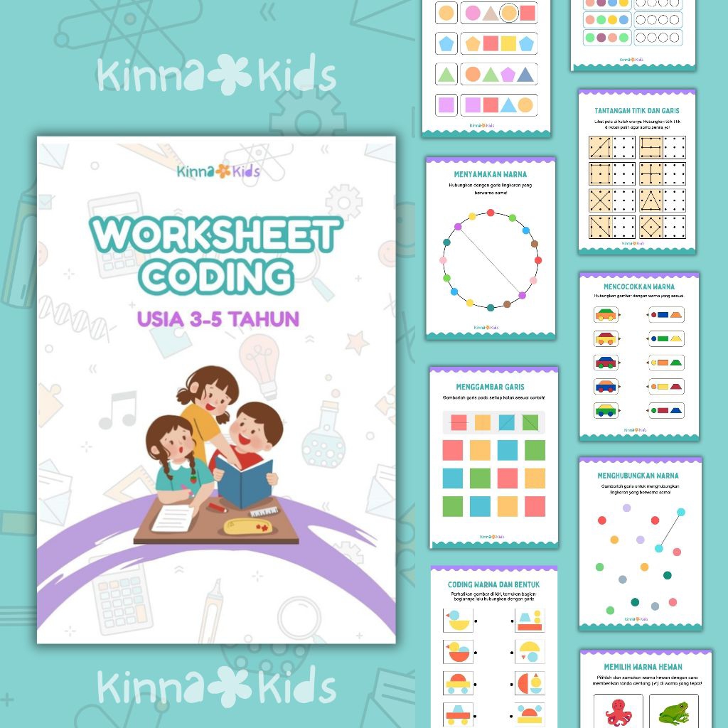 Worksheet Coding Anak Lembar Aktivitas Coding Anak TK