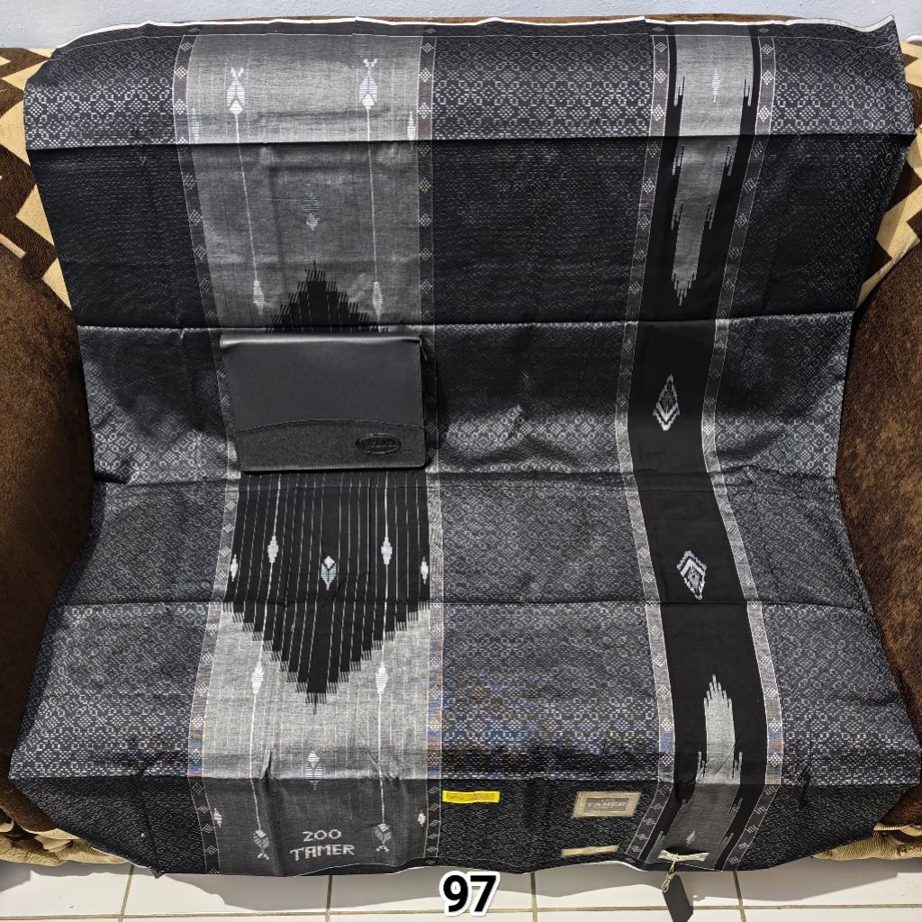 SARUNG TENUN TAMER 200 DAN RAJAMULIA 420 JAHIT TENGAH MOTIF TERBARU Original