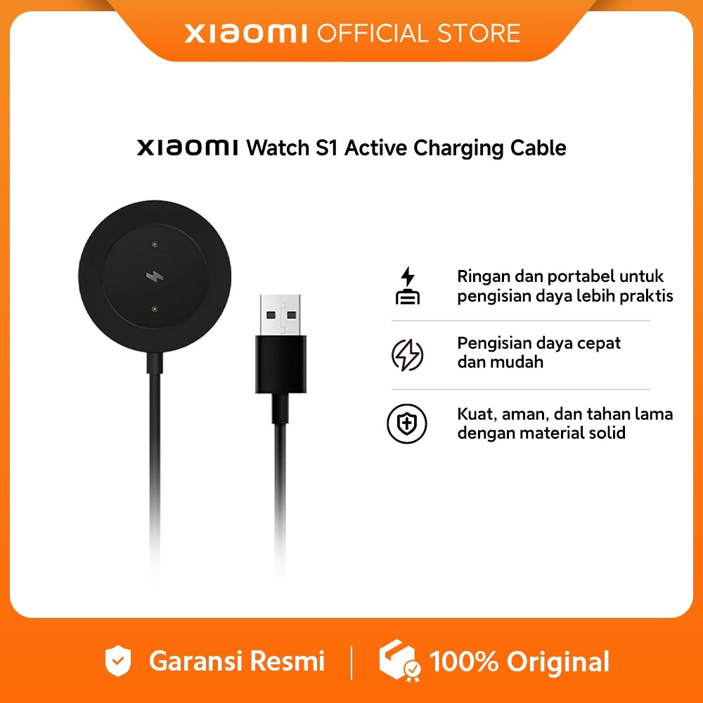 Xiaomi Watch S1 Active Charging Cable | Kompatibel dengan Xiaomi Watch S1 Active | [Official Store]