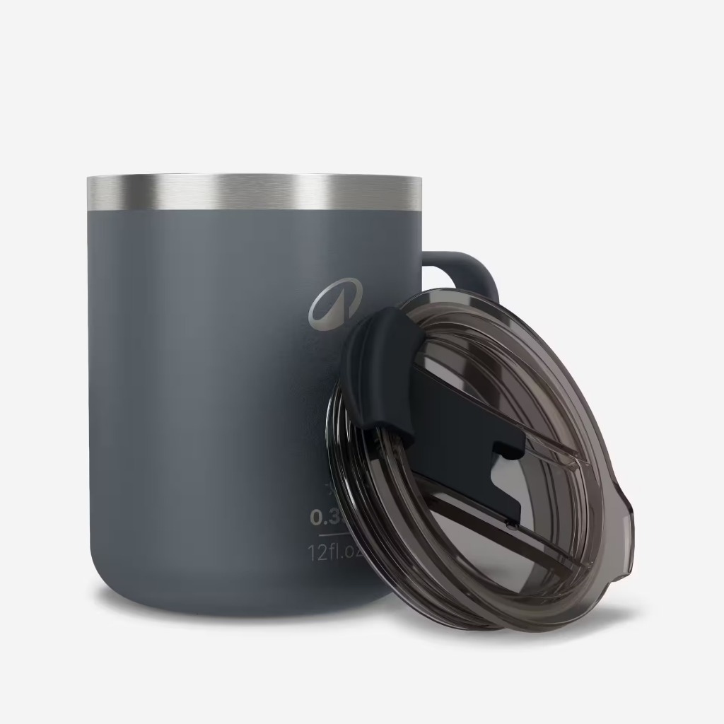 Quechua Gelas Steel Isothermal 900 - 0.35L - Abu-abu 8916958