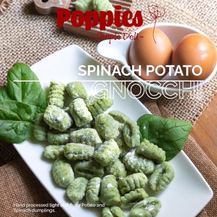 Gnocchi Spinach - Pasta Kentang Bayam Italia - The Lab Food Solution - 500gr