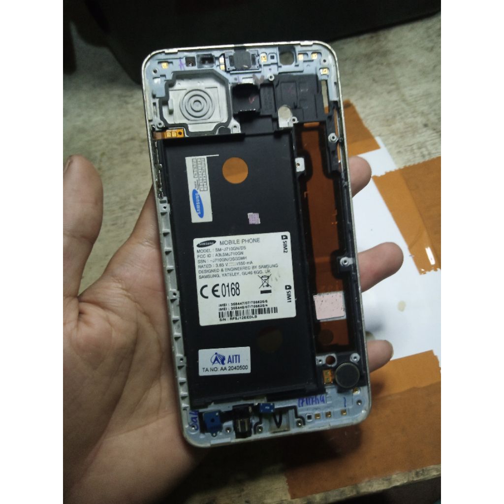 Frame Samsung J7 2016 Original Cabutan Second