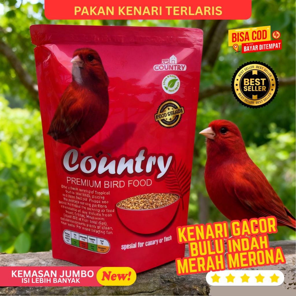 CEDE EGG FOOD RED COUNTRY KHUSUS KENARI WARNA