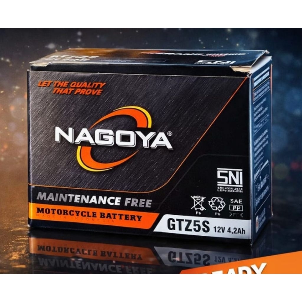 Aki kering Nagoya GTZ5S 12V 2Ah 100% original