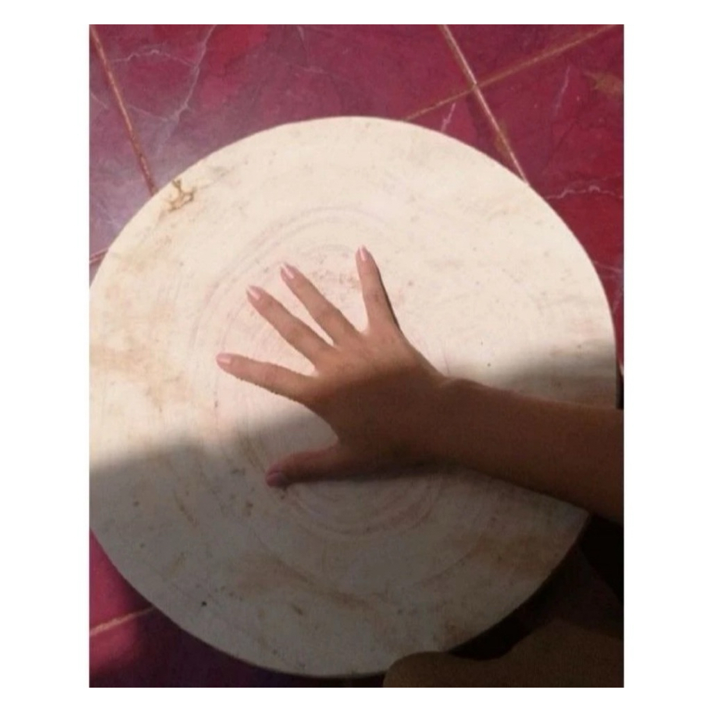 talenan daging asli kayu asem diameter 50 cm / talenan tebal 8 cm / talenan kayu bulat