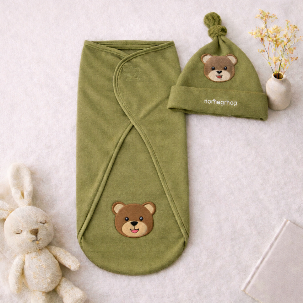 Set Bedong Bayi Instan topi bayi newborn