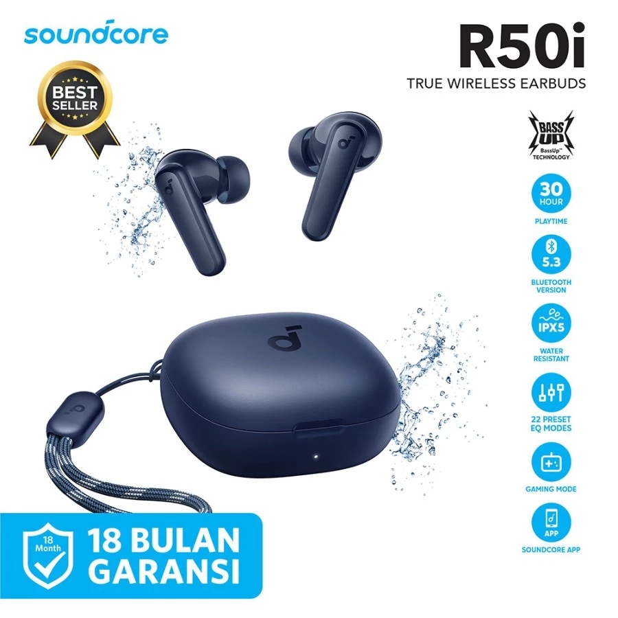 ANKER SOUNDCORE R50i TWS WIRELESS BLUETOOTH 5.3 EARBUDS EARPHONE - ORIGINAL ANKER