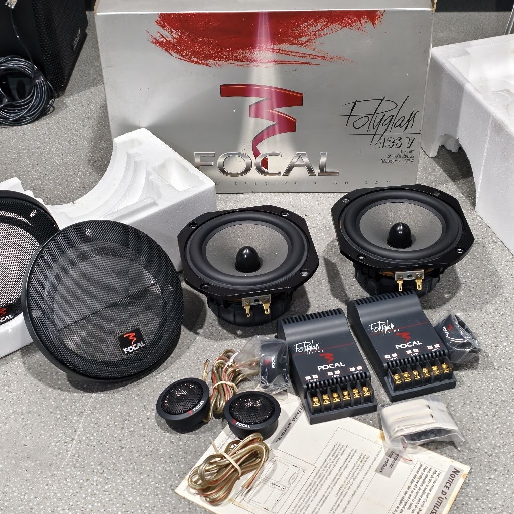 speaker 2 way FOCAL Polyglass 136V ( BARU)  ukuran 5,5 inch made in france