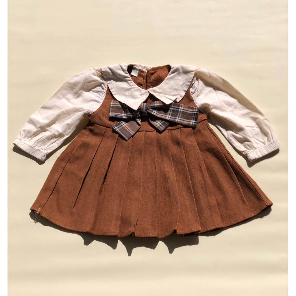 PRELOVED DRESS COKELAT PITA