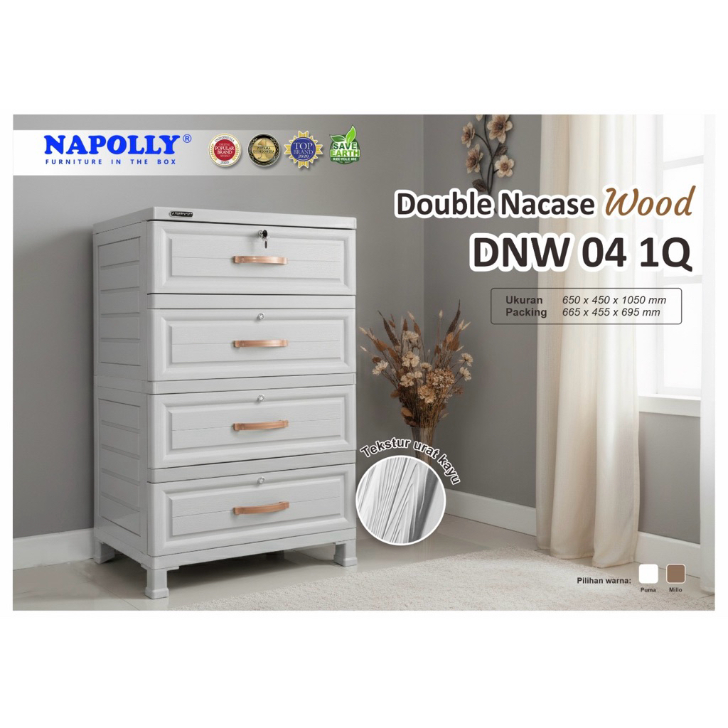 Lemari Napolly Laci 4susun