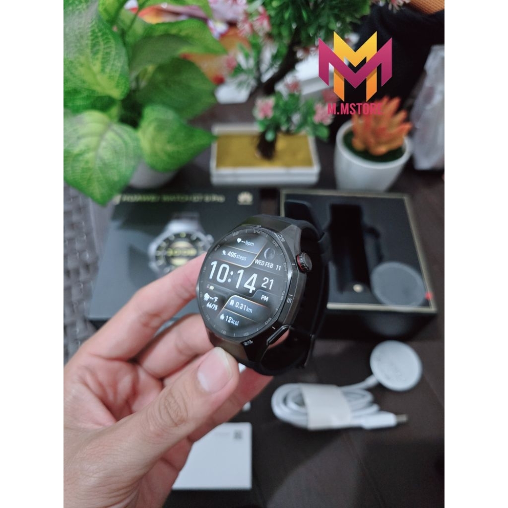 Huawei Watch GT 6 Pro 46mm Black Fullset Second Original Huawei Garansi Smartwatch