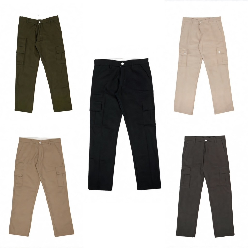 Celana Cargo Baggy Pants Loose Premium Twill Non Stretch