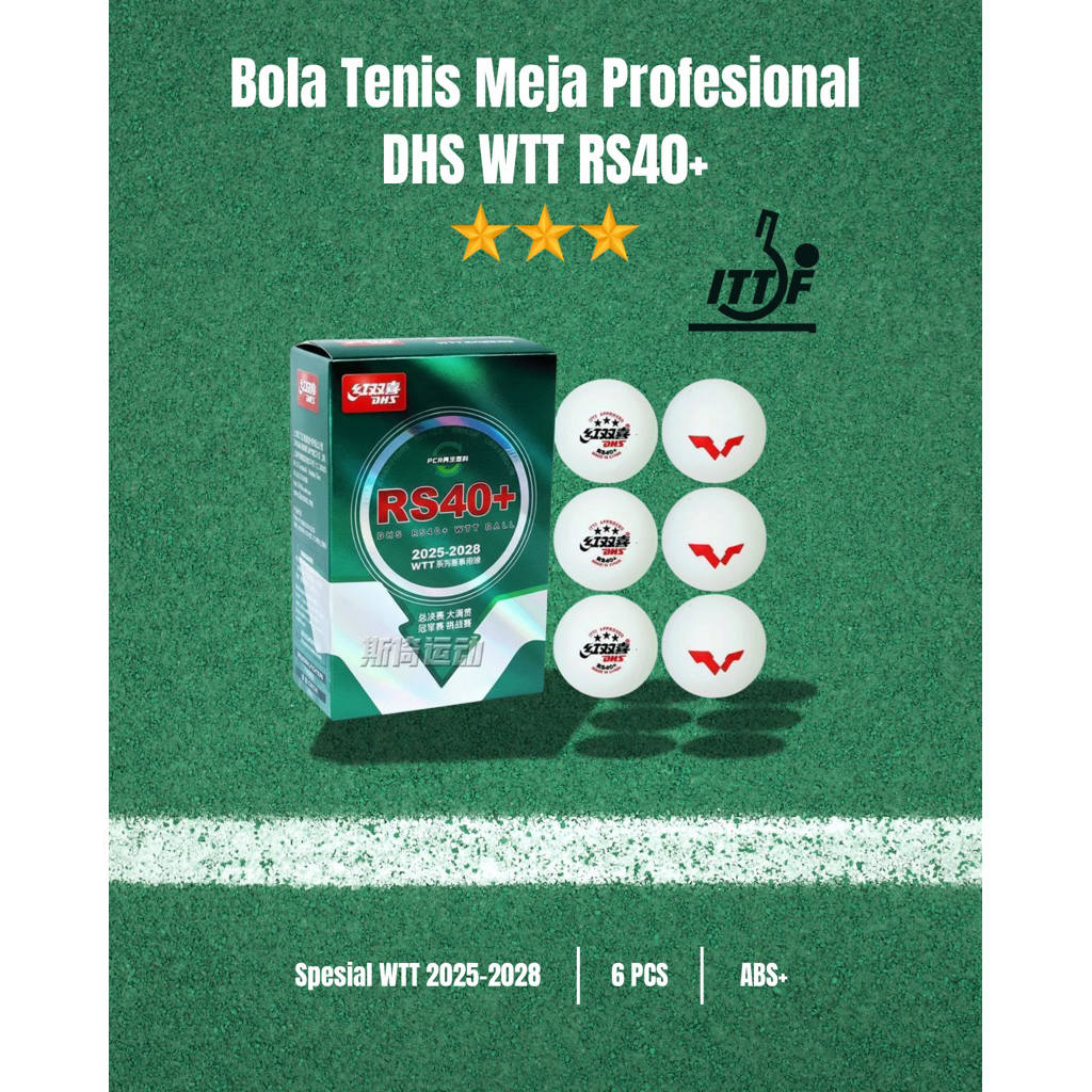 DHS WTT RS40+ • Bola Pingpong