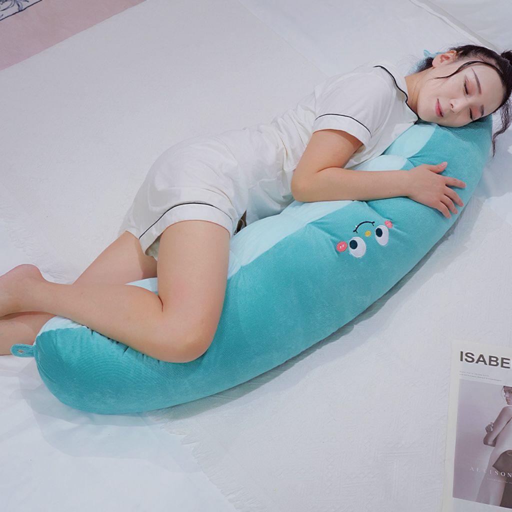 Guling Jumbo 1M Kartun Kacang Polong Multifungsi,Bantal Guling Panjang 110cm Lembut Dan Empuk,Guling