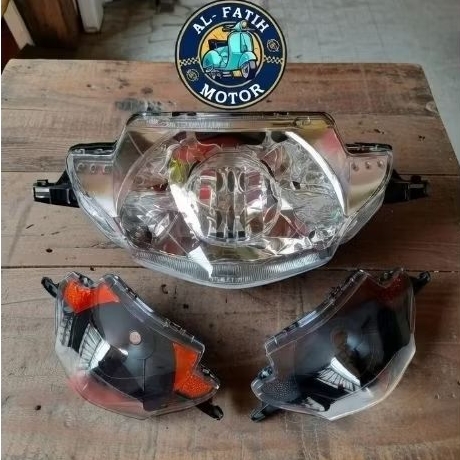 reflektor lampu depan supra x 125 D 2005-2007 ori custom biled bekas