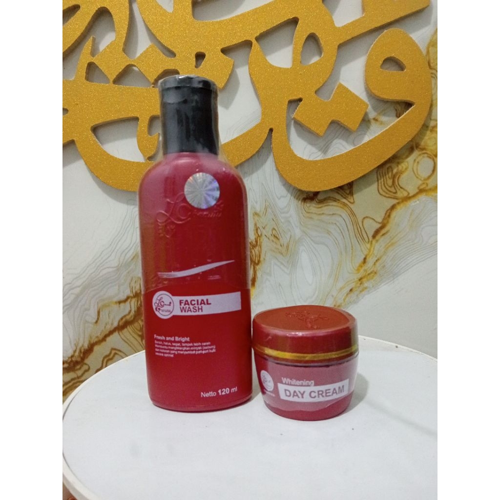 Lc Beauty 2in1 Facial Wash & Day Cream Kemasan Lama Kode DRJ