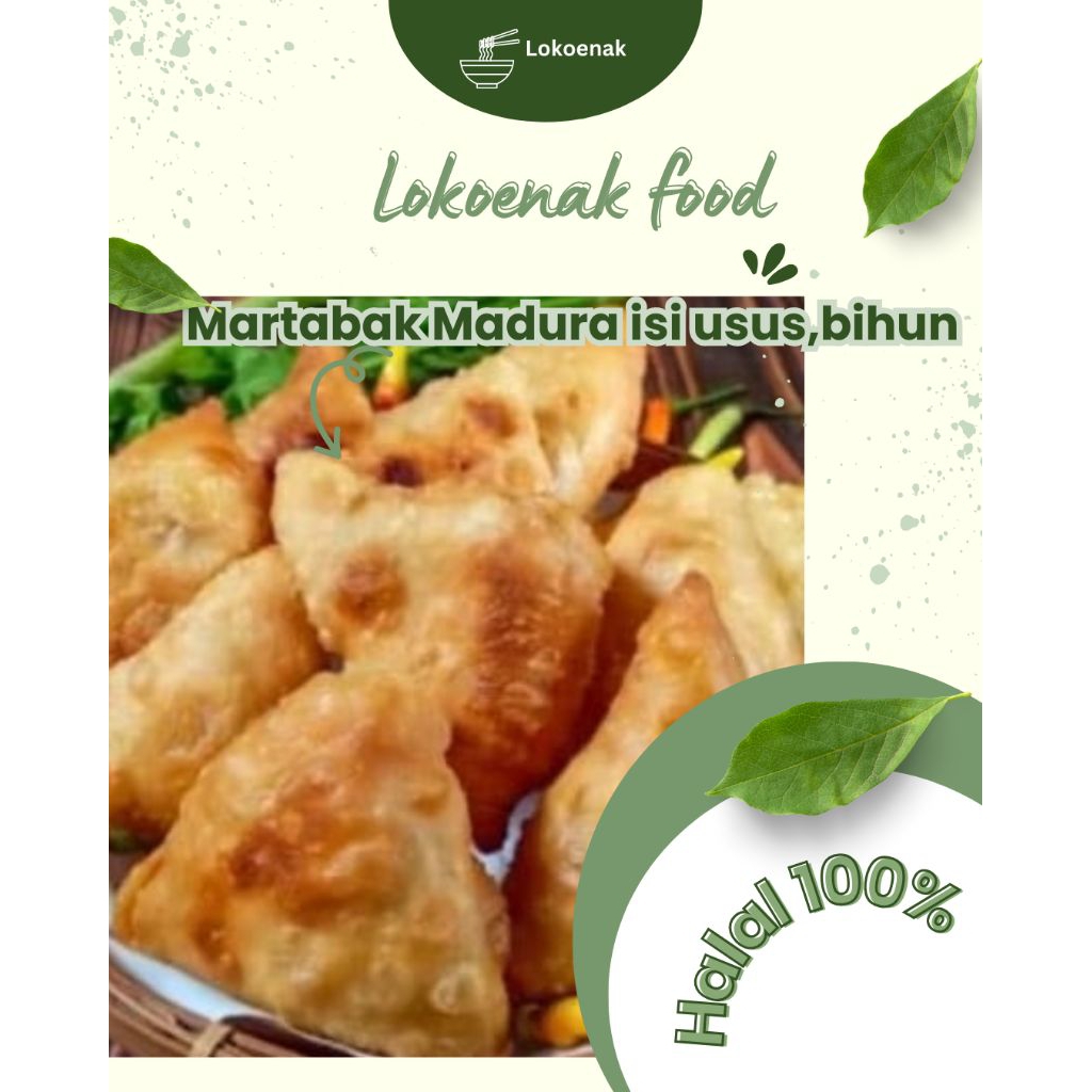 MARTABAK MADURA ISI BIHUN ,USUS PEDAS ISI 5 PCS