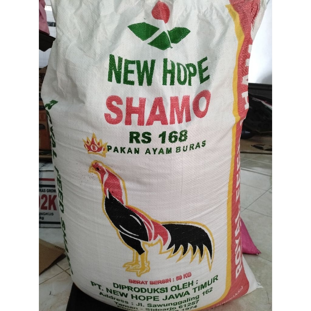 New Hope Shamo RS 168 Kemasan 20 Kg Pakan Ayam Buras