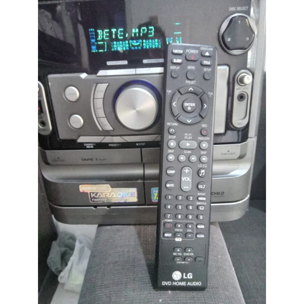 Remote hometheatre&remote compo LG bekas
