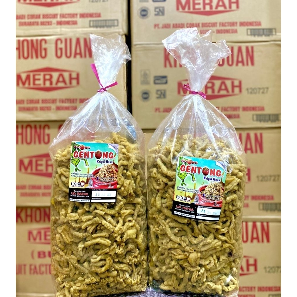 kripik usus ayam  gentong1 bal 2kg