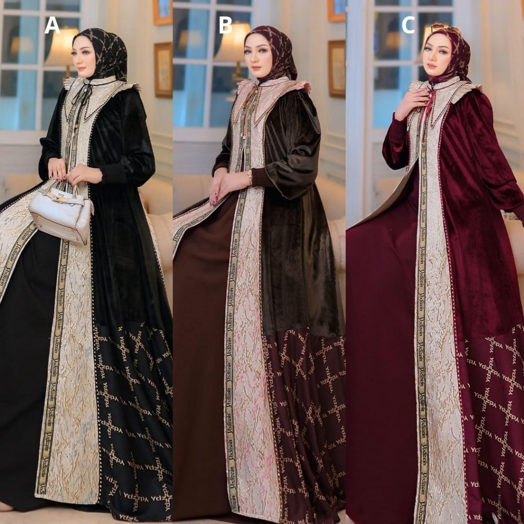 Petra Series by Yodizein ~ Gamis Set Outer Hijab Scarf