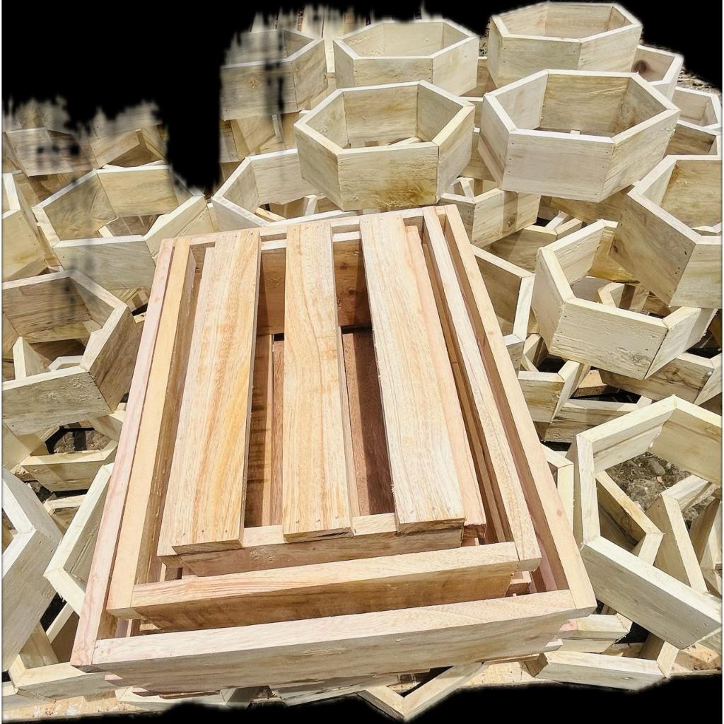 Pesona_Mimin Peti Box Kayu Parcel Hampers Lebaran Serbaguna Bok Peti Kayu Penyimpanan Aeusthetic