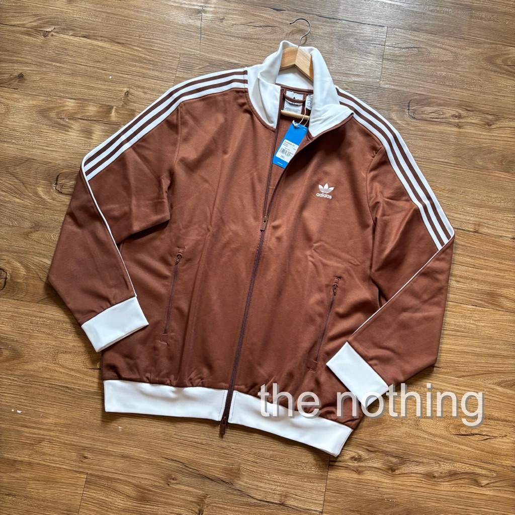 adidas beckenbauer tracktop adicolor classics brown