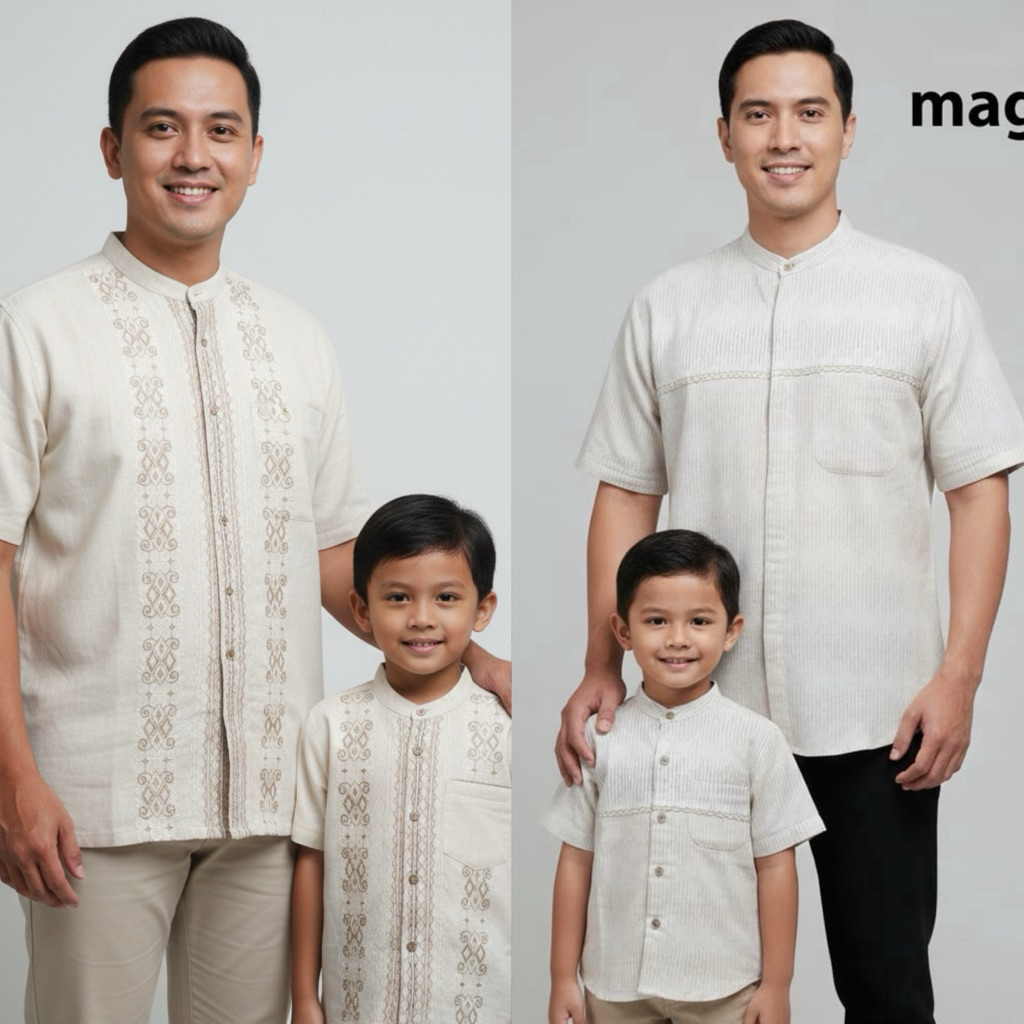 KEMEJA KOKO COUPLE ANAK DEWASA PRINT M231 M231 KIDS RAYA SERIES 2026