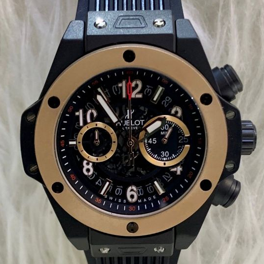 Jam Tangan Pria LkHublot Big Bang King Strap Rubber Chrono Active Power 42mm Fullset