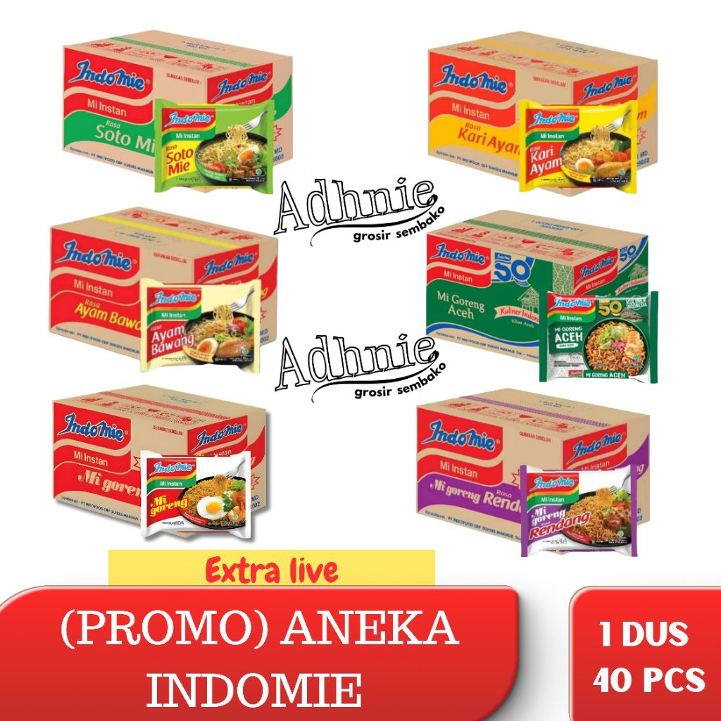 (ADHNIE GROSIR) SIAP KIRIM ANEKA MIE INSTAN