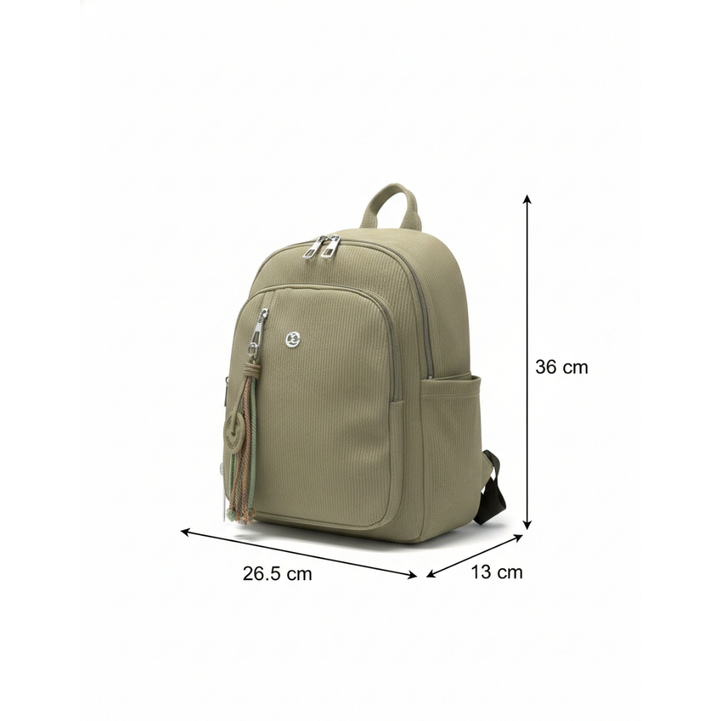 [SUMMER] SIGHMON - Tas 3in1 Ransel, Selempang, Jinjing Wanita FREE BAGCHARM