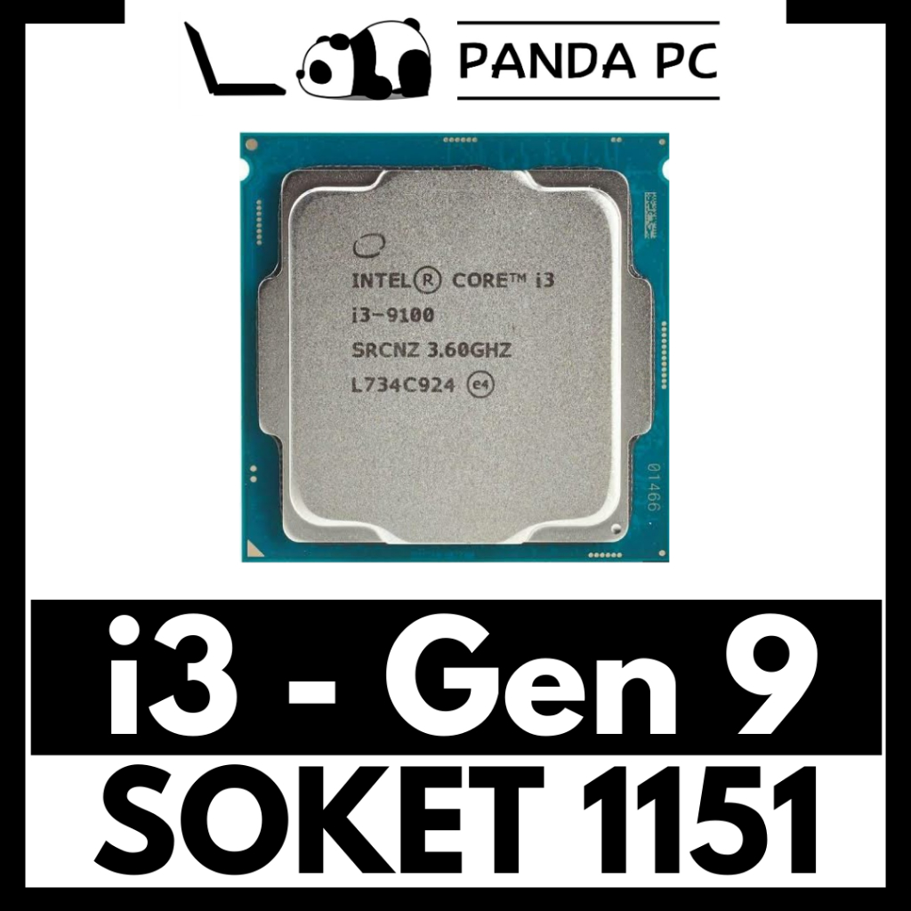 Processor Core i3 Gen 9 - 9100 9100F 9100T Coffee Lake Mobo 9th Gen LGA 1151