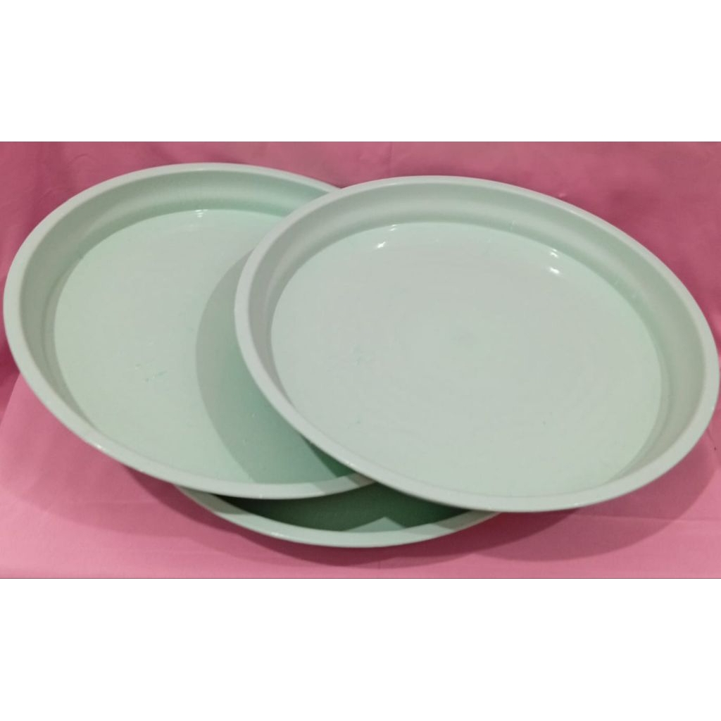 3 PCS TOSCA NAMPAN PLASTIK BULAT POLOS MURAH MERIAH