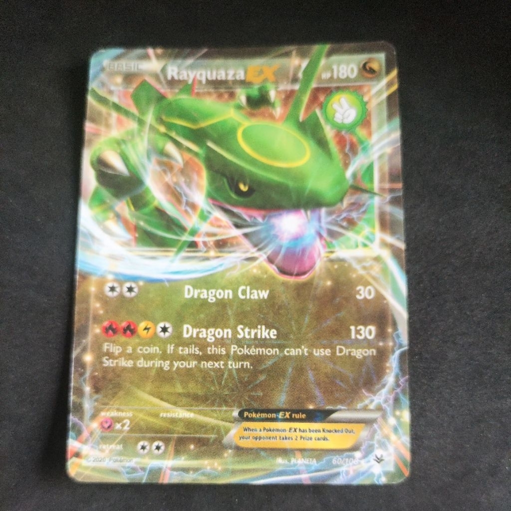 kartu pokemon non original rayquaza ex