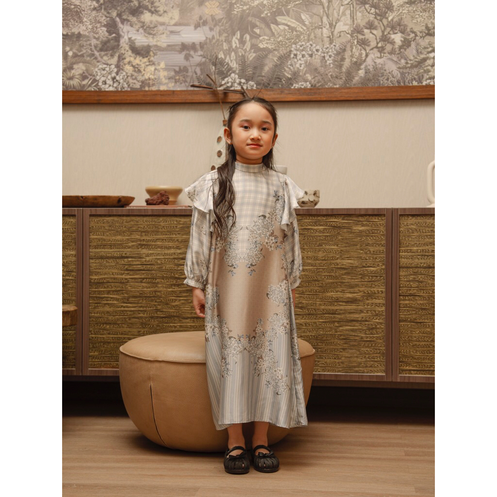 Syavia Dress - Aleza Label | Baju Anak Perempuan | Baju Raya | Dress Anak | Raya collection 2026
