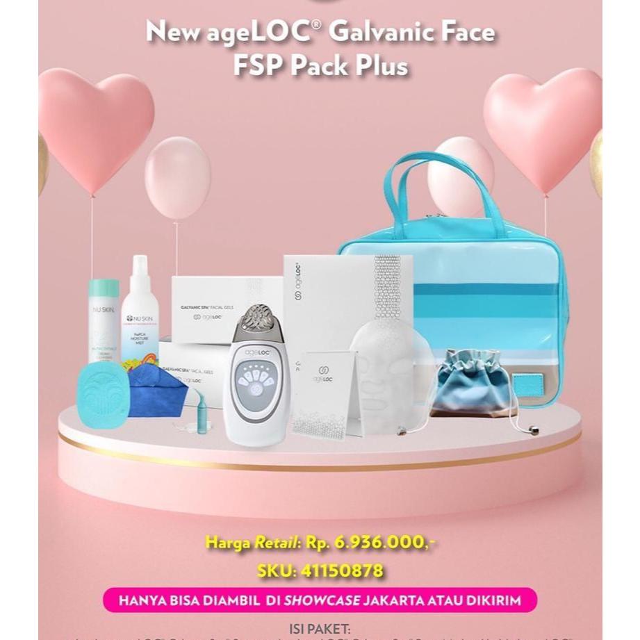 GARANSI 1 TAHUN Galvanic Spa Alat Facial - Paket Hemat Ageloccc Setrika Wajah Galva