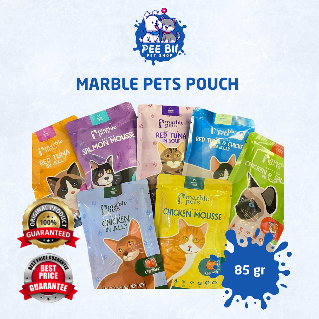 MARBLE PETS POUCH CAT WET FOOD 85GR /MAKANAN KUCING BASAH