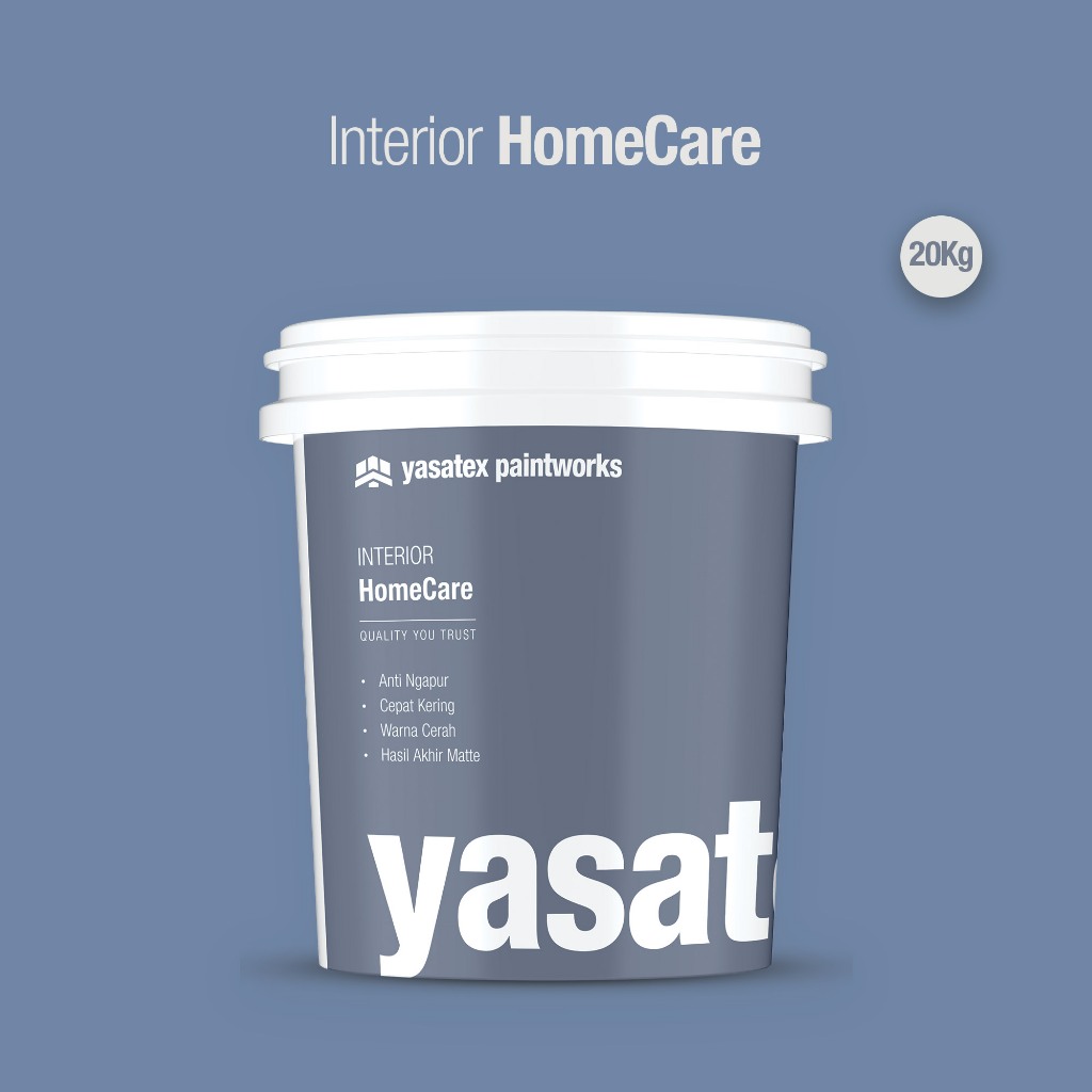 Yasatex - Cat Tembok 20Kg Dinding Dalam Rumah Tembok Indoor Anti Jamur dan Lembab Ember Besar