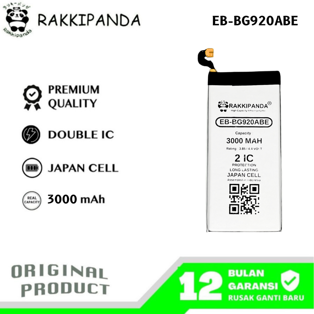 RakkiPanda - EB-BG920ABE Samsung S6 G920 / S6 Flat Batre Batrai Baterai